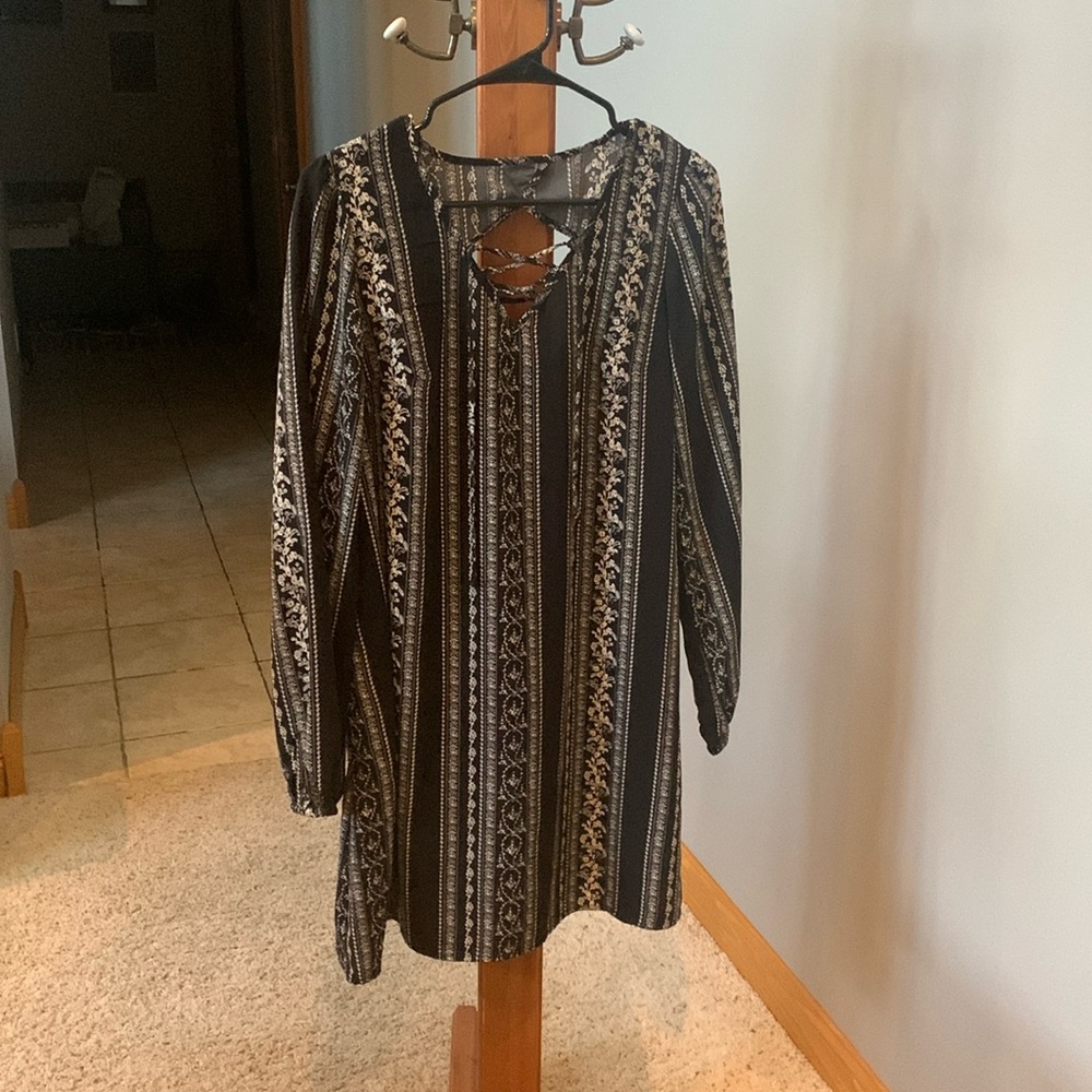 Boho long sleeve dress